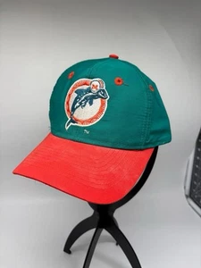 Vintage Miami Dolphins Logo 7 One Size Fits All Adjustable Snapback NFL Cap Hat - Picture 1 of 8