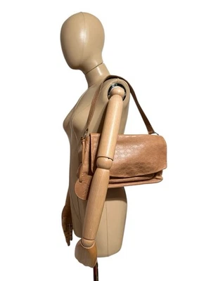 Vtg Vivienne Westwood Brown Orb Embossed Leather Bag - Image 1 of 4