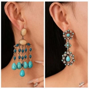 Bohemia Style Ethnic Style Tassel Earrings Earrings Pendant Lady Gifts - Picture 1 of 14
