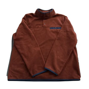 32 Degrees Mens 1/4 Snap Pullover XL Mens X-Large Brown/blue STORE RETURN Read - Picture 1 of 12