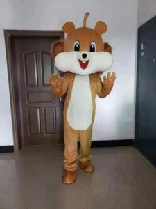 costume mascotte scoiattolo cartone animato cosplay festa vestito abbigliamento halloween adulto - Foto 1 di 4