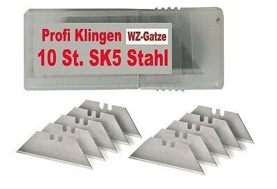 10 St Profi SK5 Trapezklingen Teppichmesserklingen Cuttermesser Klingen WZG - Bild 1 von 2