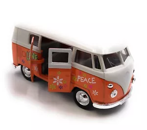 Coche a Escala VW T1 Love Bulli Bus Love Naranja Auto 1 :3 4-39 (con Licencia) - Imagen 1 de 3