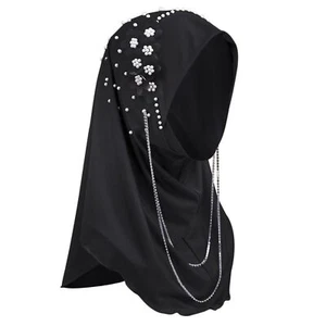Fashion Long Hijab Scarf for Women Girls Muslim Islamic Under Scarf Hat Long ... - Picture 1 of 4