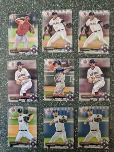 2017 Bowman 1st Houston Astro's Lot: Forrest Whitley, Corbin Martin...*SEE PICS*