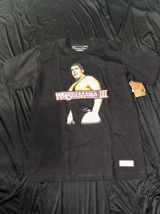 Mitchell & Ness Andre The Giant Wrestlemania III T-Shirt Size Medium NWT - Picture 1 of 3