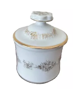 MCM Alemán Oro Blanco Cubierta Redondo Baratija Plato Convierte A Base Pedestal 4” P5 - Imagen 1 de 7