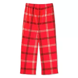 Wondershop Toddler 12M Red Plaid Fleece Matching Family Sleep Pajama Pants - Picture 1 of 4