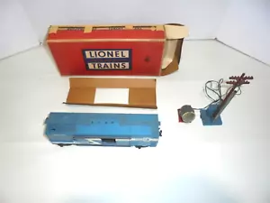 LIONEL RARE 3530 GENERATOR CAR WITH BLUE BASE,LONG STRIPE BLUE POLE BASE POSTWAR - Picture 1 of 5