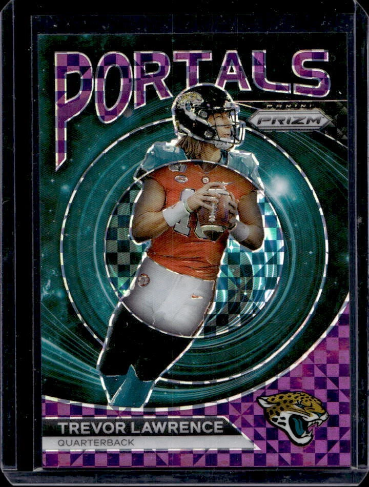 2023 Prizm Trevor Lawrence Purple Power Prizm Portals #44/49 Jaguars