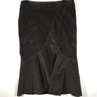 Vestido para mujer United Colors Of Benetton elástico 42 marrón pana plisado dobladillo Foto 1 de 4