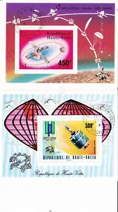Haute Volta 1974 Souvenirblatt Raumstempel CTO storniert auf Bestellung postfrisch neuwertig HV1 - Bild 1 von 1
