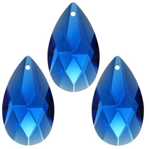 8x cristal "Almendra de Salzburgo" 38 mm zafiro ~ azul K9 ~ araña Suncatcher - Imagen 1 de 4