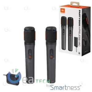 JBL MICROFONO WIRELESS PER PARTYBOX VOCE CHIARA SUONO NITIDO BATTERIA RICARICABI - Picture 1 of 3