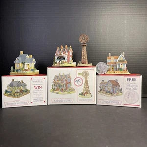 Liberty Falls SignMaker Quilt Shop Malloy’s House 3pc Frontier Town Village Set - Picture 1 of 11