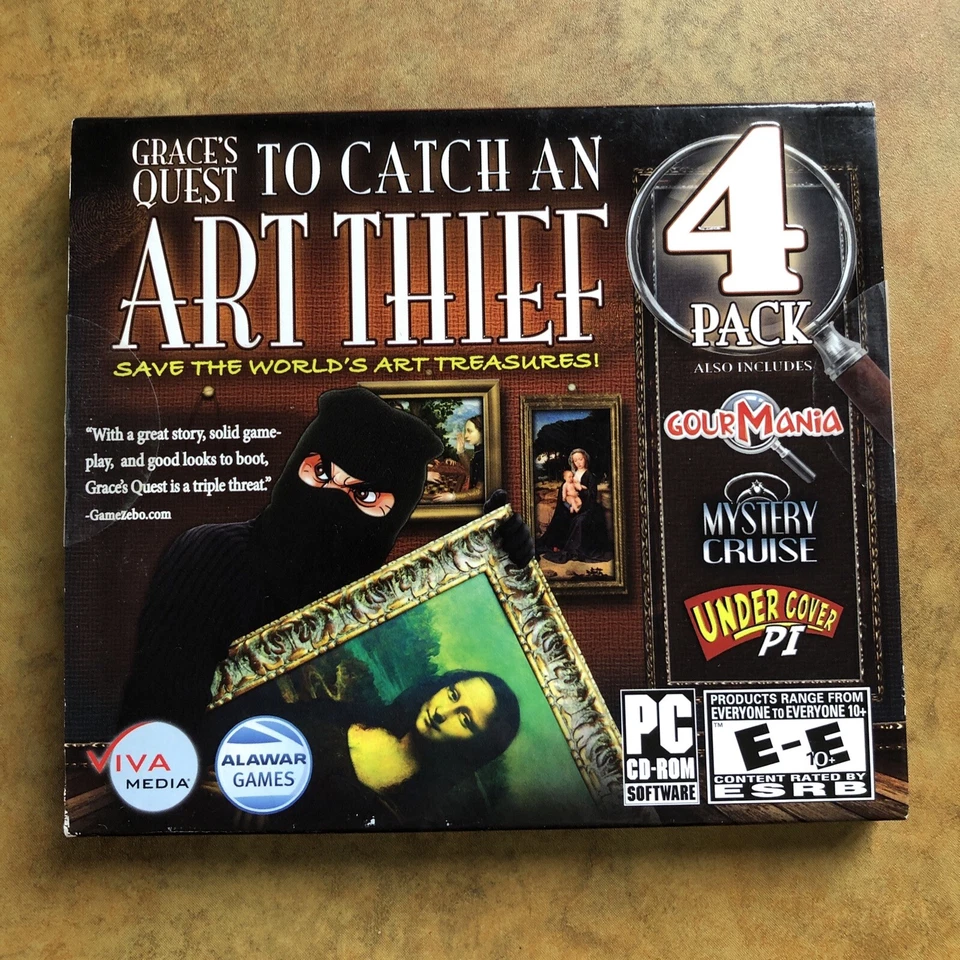 Grace's Quest: To Catch an Art Thief PC Puzzle Pack [PC CD-ROM 2010] 4-Pack Game - Image 1 of 1