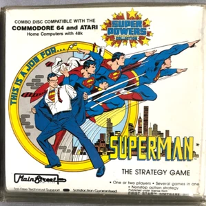 NIB! Superman Strategy Game Commodore 64/128 & Atari 48K 1st Star - MainStreet - Picture 1 of 2