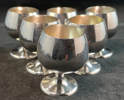 Juego de 6 Cordiales/Copas de Disparo Gorham de Plata de Ley No Mono 955-1 Foto 1 de 4