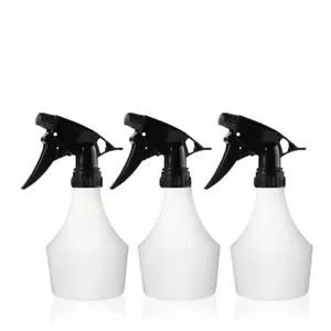 3 Pack 16 oz Heavy Duty Spray Bottle Plastic Trigger Chemical Resistant Sprayer - Picture 1 of 11