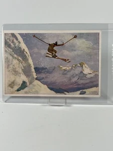 1932 Sanella Margarine Type 2 Set-Break #93 Hannes Schneider (Ski Jumping) - NM - Picture 1 of 2