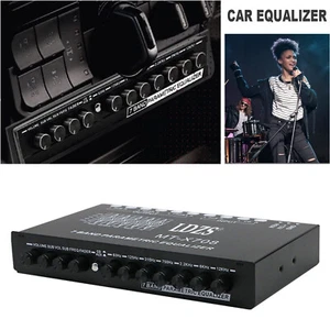 7 BAND 1/2 DIN CAR AUDIO EQ Equalizer WITH FRONT REAR AND SUB OUTPUT V1G9 P7I5 - Picture 1 of 11