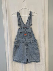 Vintage 90s Revolt Denim Jean Short Overalls Hammer Holder Size Medium - Picture 1 of 18