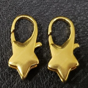 Oferta de Halloween Oro 14K Delicado Único Cierre de Estrella Madre Art Deco Colgante Fino - Imagen 1 de 5