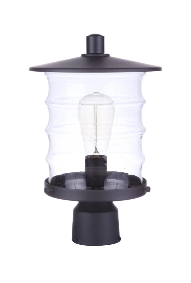 Suporte de poste externo leve feito à mão Canon 1, meia-noite - ZA3625-MN - Imagem 1 de 3