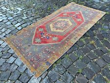 Wool rug, Area rug, Vintage rug, Turkish rug, Bohemian rug,2,8 x 5,8 ft