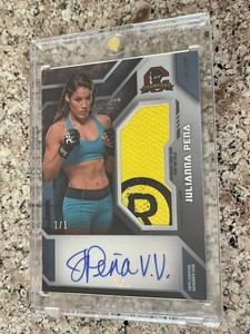 2014 Topps UFC Champions Jumbo Mat 1st Auto - JULIANNA PENA 1/1 - Rookie
