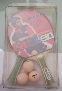 Paletas de tenis de mesa vintage atemi JEAN-PHILIPPE GATIEN gama completa de ping pong - Imagen 1 de 7