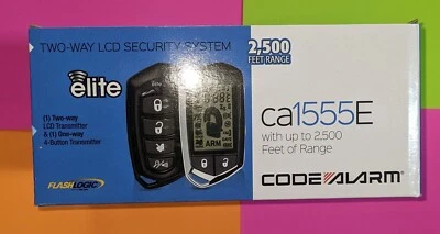CodeAlarm CA1555E LCD paging Car Alarm System  Shock Sensor  Tilt Sensor - Image 1 of 4