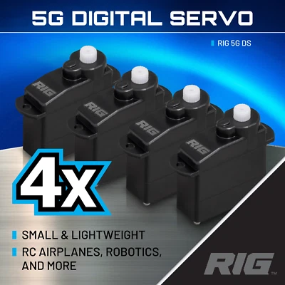 RIG 5G (4,3g) Ultra Micro Digital Servo - 4 SERVOS - KOSTENLOSER VERSAND - Bild 1 von 4