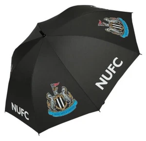 NEWCASTLE UNITED Football Club Official 38 Inch Black Golf Umbrella By Castore - Picture 1 of 4