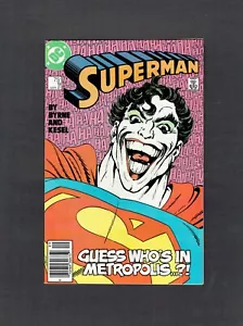 Superman #9 DC Comics 1987 NM (9.4) John Byrne Story & Art + Newsstand Edition - Bild 1 von 2