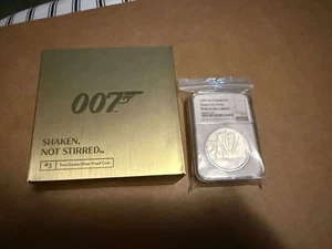 2020 UK JAMES BOND - Shaken Not Stirred £2 1oz Silver Proof NGC PF69 Ultra Cameo - Picture 1 of 3