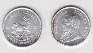 Krügerrand Silber Münze Südafrika 2023 Springbock 1 Unze Feinsilber (166121) - Bild 1 von 1