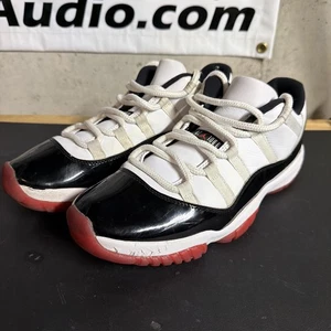 Größe 10,5 - Jordan 11 Retro Low Concord Bred schwarz und rot Vintage XI USA VERSAND! - Bild 1 von 9