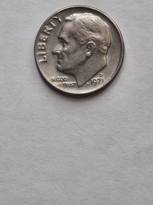 1971D Eisenhower Dime Error (We) Smudged - Image 1 of 3