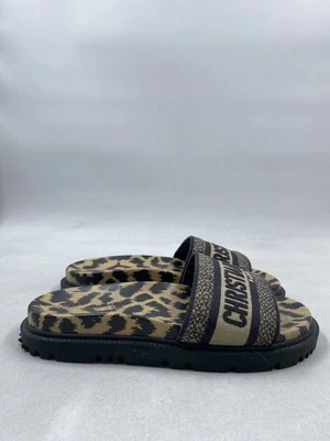 Christian Dior Diapositiva Leopardo Multicolor W 7.5 Foto 1 de 4