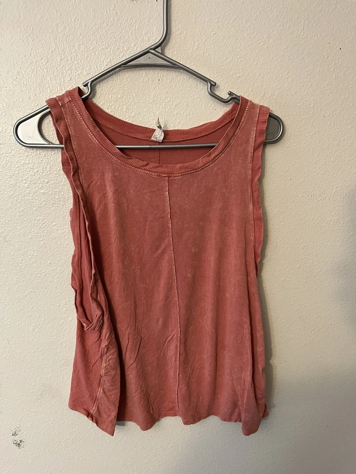 Free People Intimately Tank Accents - Talla Pequeña Rosa Salmón Foto 1 de 4