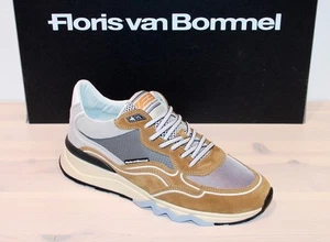 FLORIS VAN BOMMEL Schnürer Leder-Sneaker Halbschuh DE ZAGER Brown - Neu! Gr. 8,5 - Bild 1 von 10