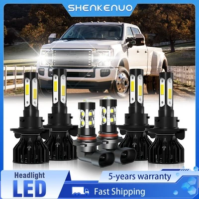 Faro LED haz alto y bajo + bombillas antiniebla para Ford F250 Super Duty 2012 2013-2017 Foto 1 de 4