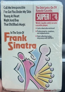 Cassetta Karaoke Frank Sinatra Style Vintage Sigillata Super K Nuova - Foto 1 di 4