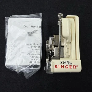 Singer Sewing Machine Lock Cutter Foot with Instructions - Picture 1 of 7