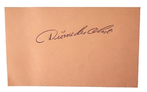 Tarjeta indexada firmada por Diomedes Olivo RARA Piratas de Pittsburgh Cardenales de la década de 1960 d.1977 - Imagen 1 de 2