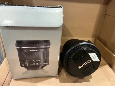 Pre-Owned (MINT) Canon EF-S 10-18mm F/4.5-5.6 IS STM Lens - Black - Image 1 of 4