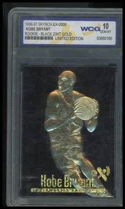 1996-97 Skybox EX-2000 Kobe Bryant Black 23KT Gold RC /23,000 WCG GEM-MT 10 - Picture 1 of 2