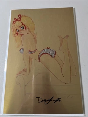 Mandy - A Tribute to Dean Yeagle Mandy SIGNED METAL Couch Cover -COA - Ltd 10 - Image 1 of 4