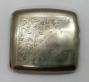 Vintage EPNS Silber Zigarettenetui - Stubby/kurz silberfarben - einzigartiges Design - Bild 1 von 10